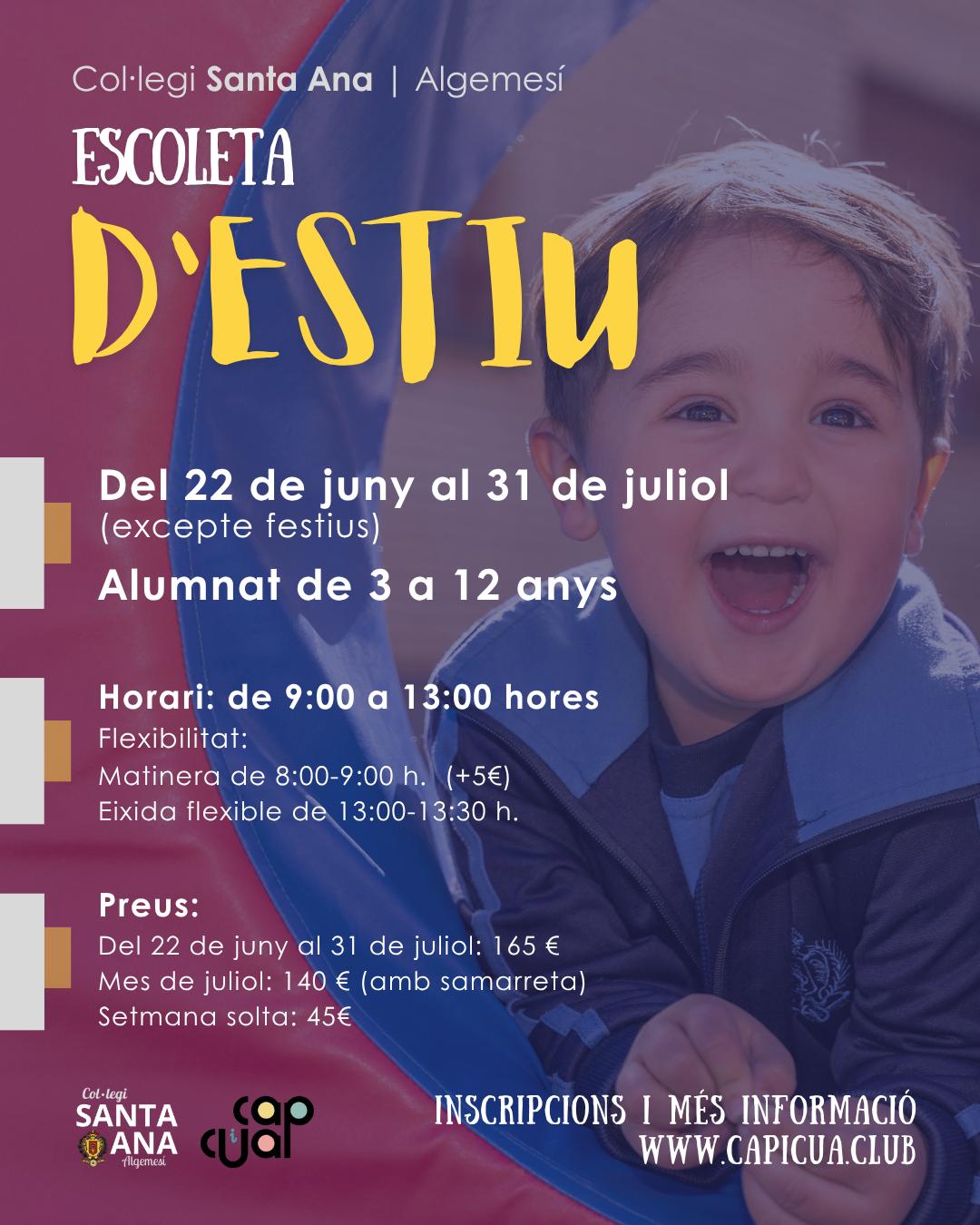 ESCOLETA D'ESTIU 2026 - SANTA ANA